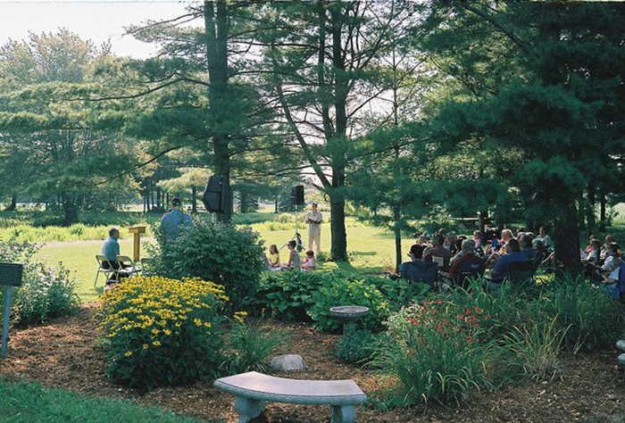 Image of a group of people having a skit